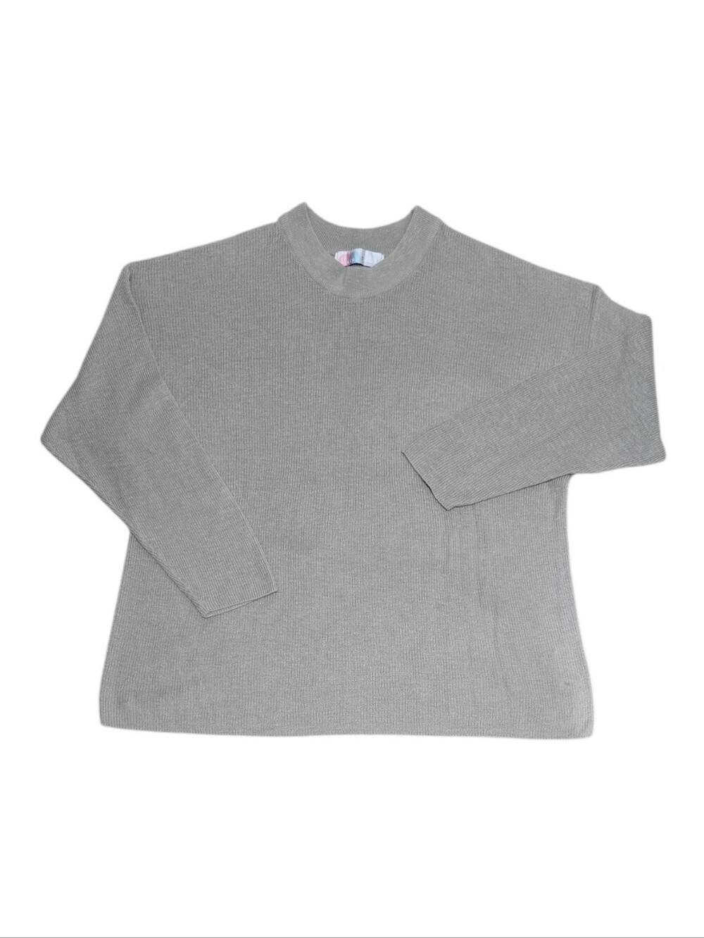 Free People Beach Oversized Boxy Cotton/Acrylic Blend Crew Neck Sweater Medium